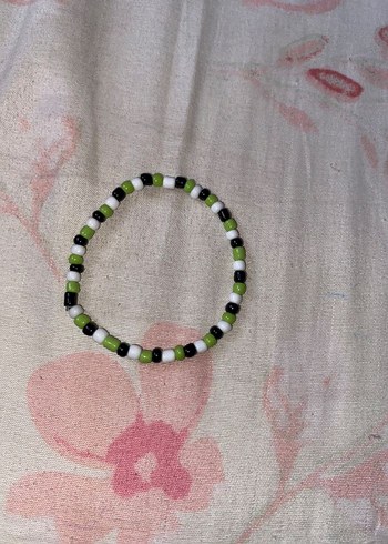  Beden yeşil Renk Yeşil Boncuklu Minimalist Kadın Bileklik