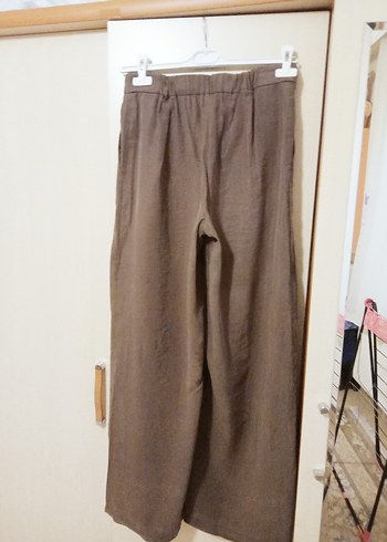 Kahverengi Bol Paça pantalon - Görsel 5