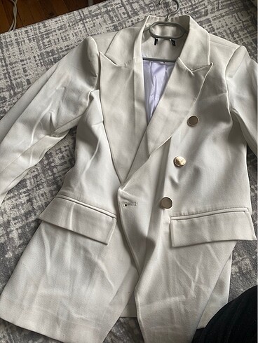 BEYAZ BLAZER CEKET