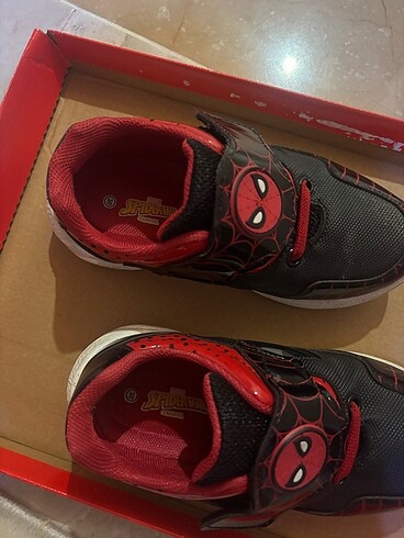 30 Beden siyah Renk Spiderman spor ayakkabı