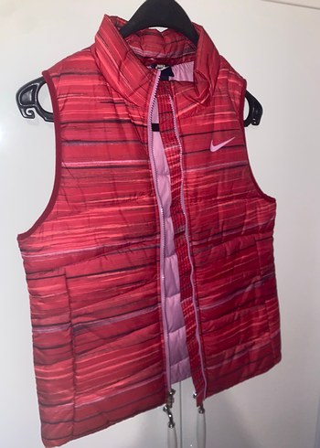 Nike Nike Kadın Pembe Batik Desenli Mont şişme yelek
