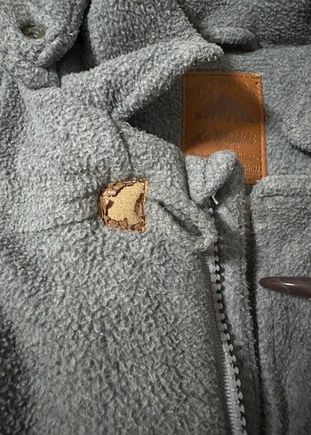 Gri Erkek Çocuk Düğmeli Polar Mont - Görsel 2