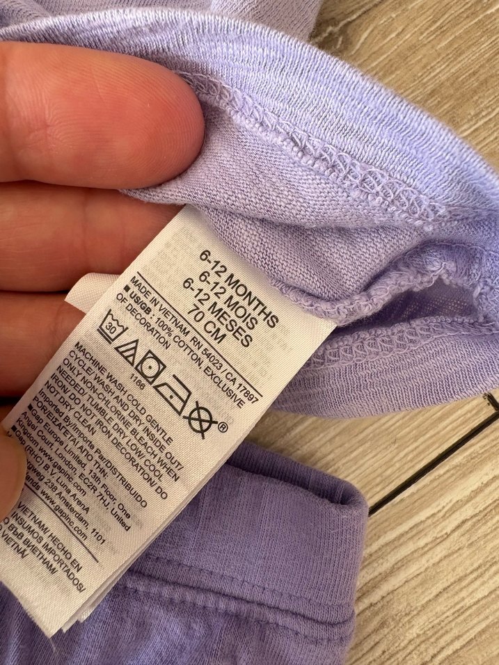 GAP Mor Kız Bebek Şortlu Takım - Görsel 2