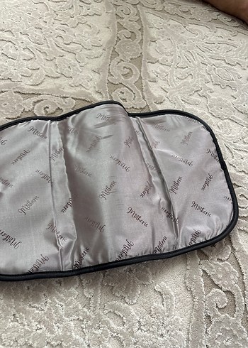 Motheric Siyah Deri Fermuarlı Alt Açma Çantası - Görsel 2