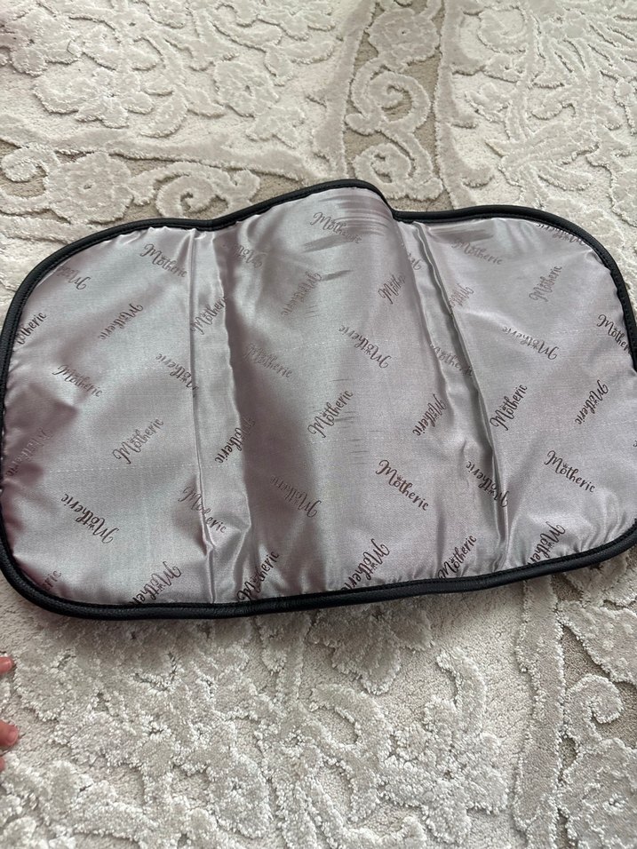 Motheric Siyah Deri Fermuarlı Alt Açma Çantası - Görsel 3