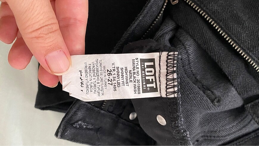 26 Beden siyah Renk Loft jean pantolon