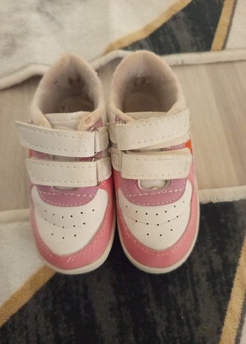 Kız Çocuk Pembe Cırtlı Günlük Spor Ayakkabı - Görsel 3