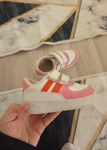 Kız Çocuk Pembe Cırtlı Günlük Spor Ayakkabı - Görsel 2