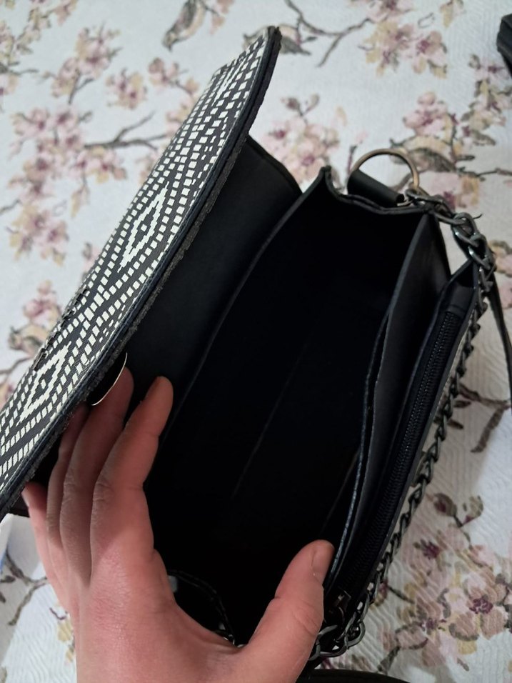 Bohem Siyah Kadın Çanta - Görsel 3