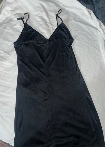 Siyah V Yaka Hamile ve Emzirme Gecelik - Görsel 2