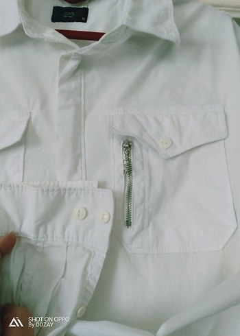 l/xl Beden beyaz Renk COLİNS Beyaz Erkek Gömlek