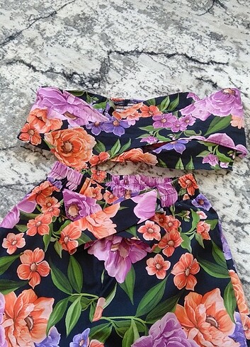 Crop-büstiyer Şort Takım plaj giyim - Görsel 7