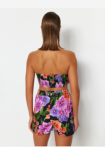 Crop-büstiyer Şort Takım plaj giyim - Görsel 3