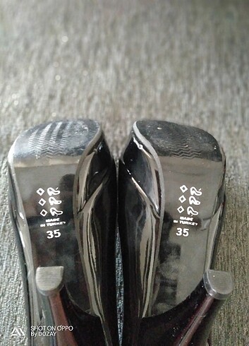 Yüksek platform topuklu rugan ayakkabı - Görsel 6