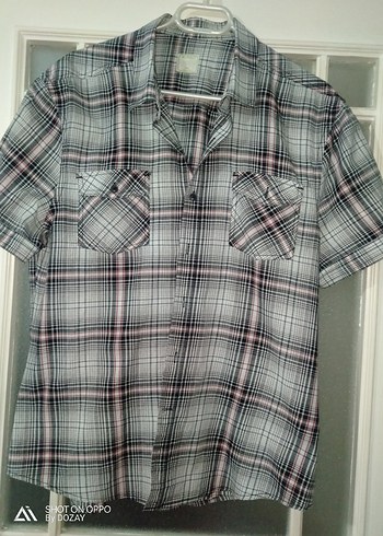 Ekose Kısa Kollu Erkek Gömlek - Görsel 2