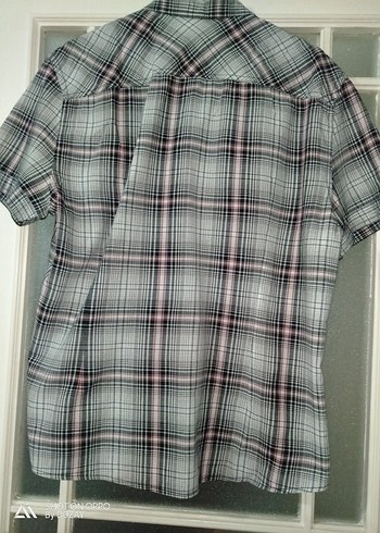 Ekose Kısa Kollu Erkek Gömlek - Görsel 5