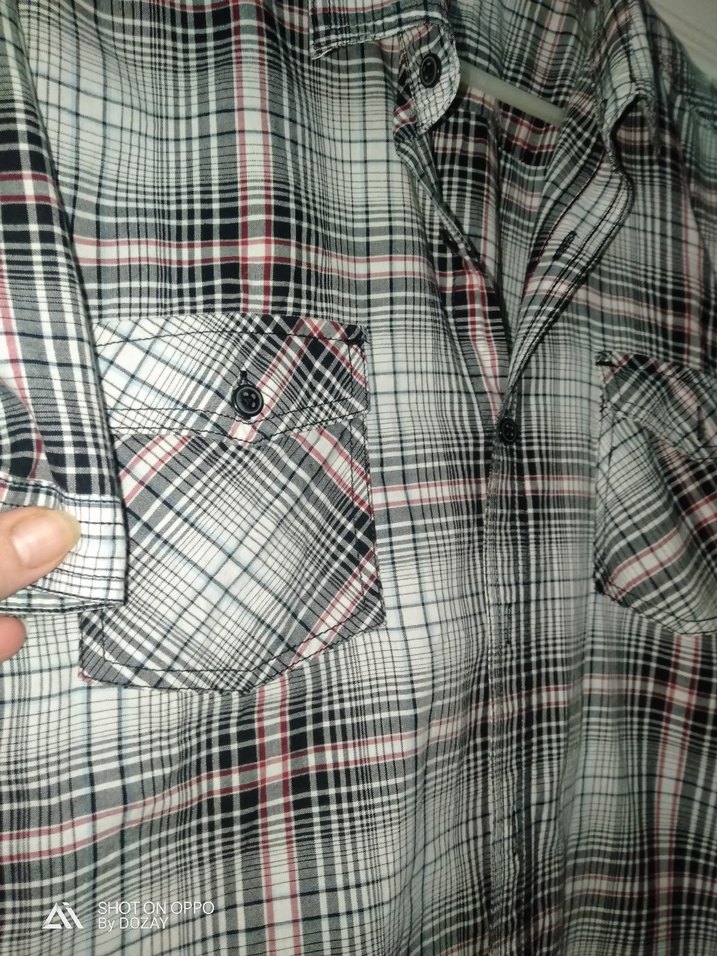 Ekose Kısa Kollu Erkek Gömlek - Görsel 4