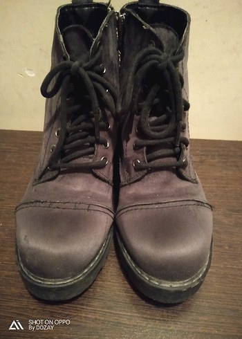 Kahverengi Süet Kadın Botu - Görsel 2