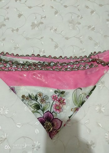 Boncuklu Dantelli Çeyizlik Yazma - Görsel 3