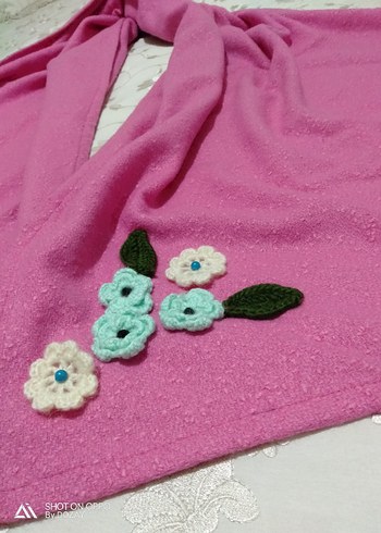 Pembe Kadın Bohem Atkı/Şal - Görsel 2