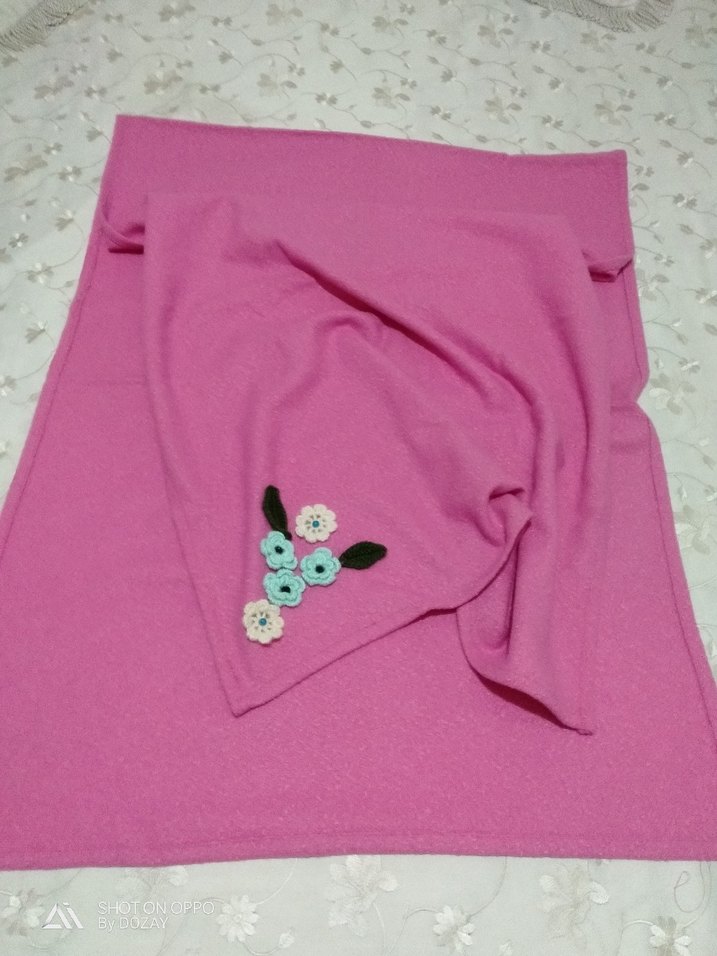 Pembe Kadın Bohem Atkı/Şal - Görsel 3