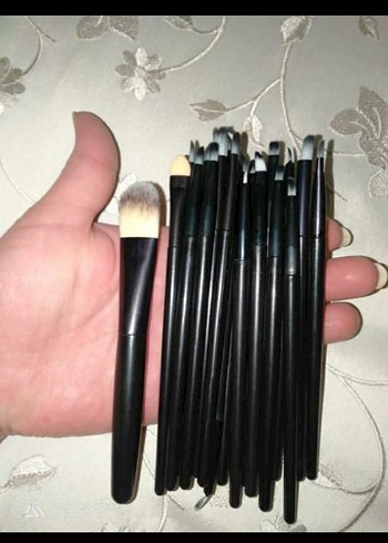 Siyah Profesyonel 20 li Makyaj Fırça Seti siyah - Görsel 3
