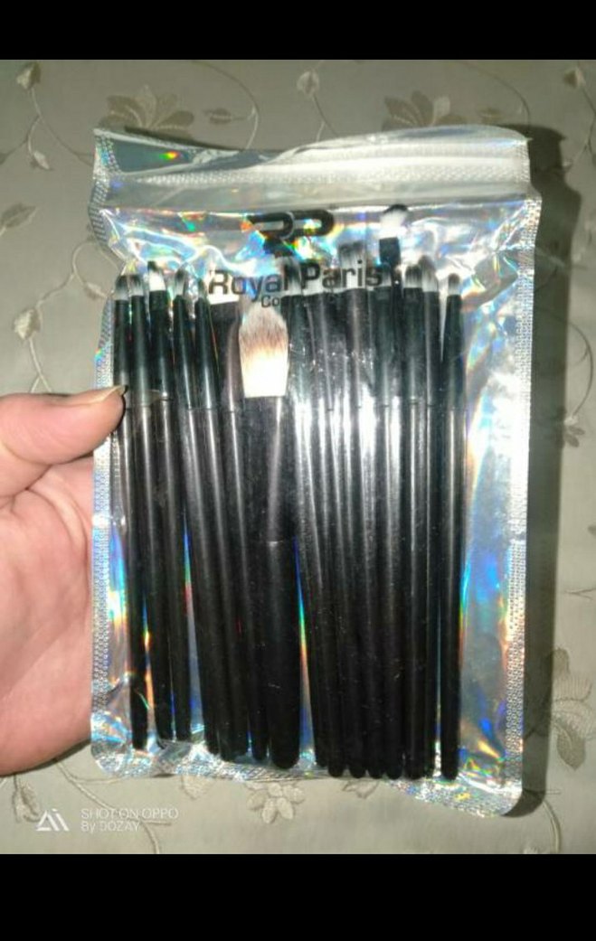 Siyah Profesyonel 20 li Makyaj Fırça Seti siyah - Görsel 2