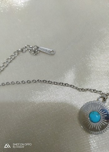 Üçlü Zincir Detaylı Paslanmaz Çelik kolye - Görsel 4