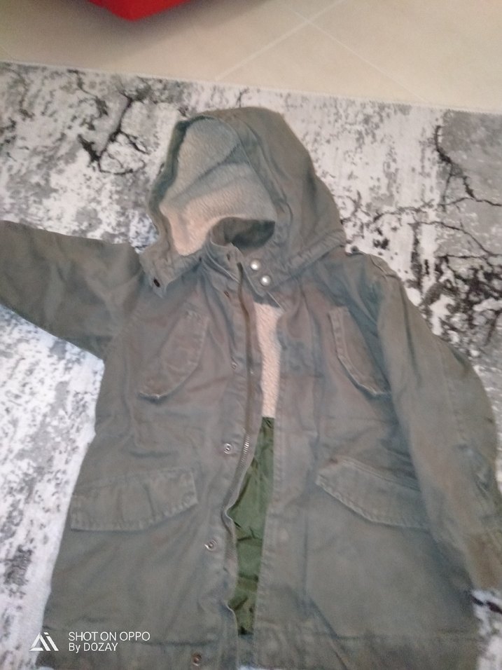 Haki Erkek Çocuk Kaban - Görsel 2