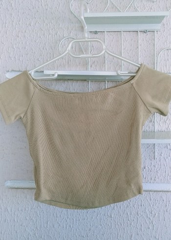 oxxo Bej Mini Crop Top