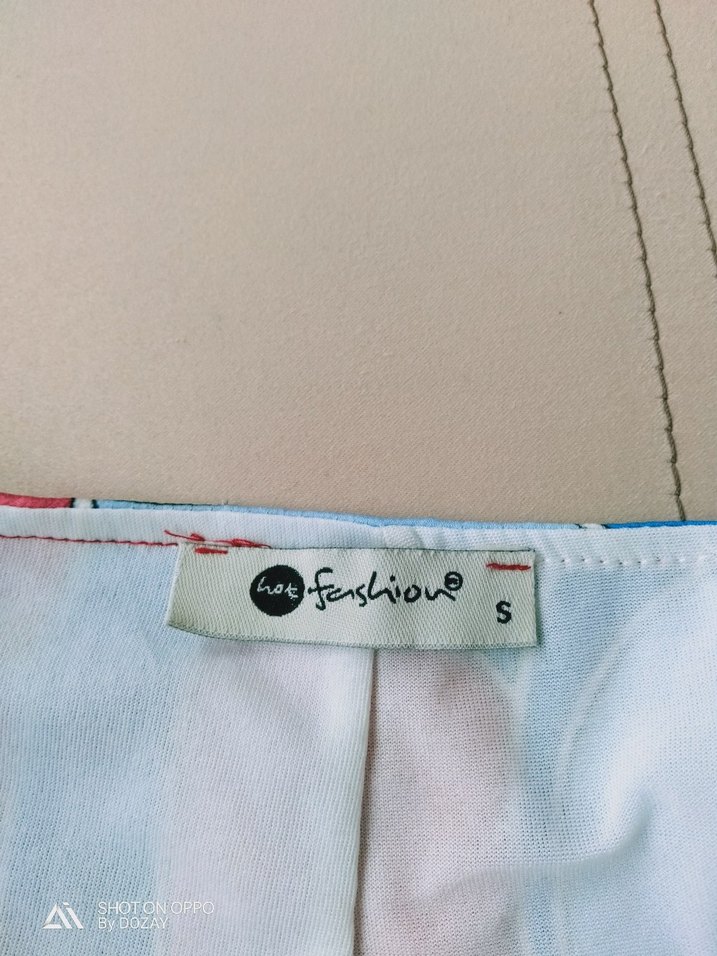 Düğmeli Renkli Mini etek - Görsel 4