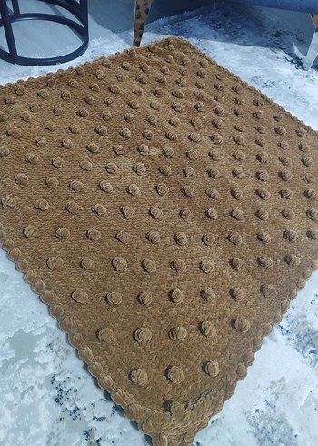 Kahverengi Örgü Çocuk Battaniyesi - Görsel 2