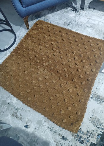 Kahverengi Örgü Çocuk Battaniyesi - Görsel 3