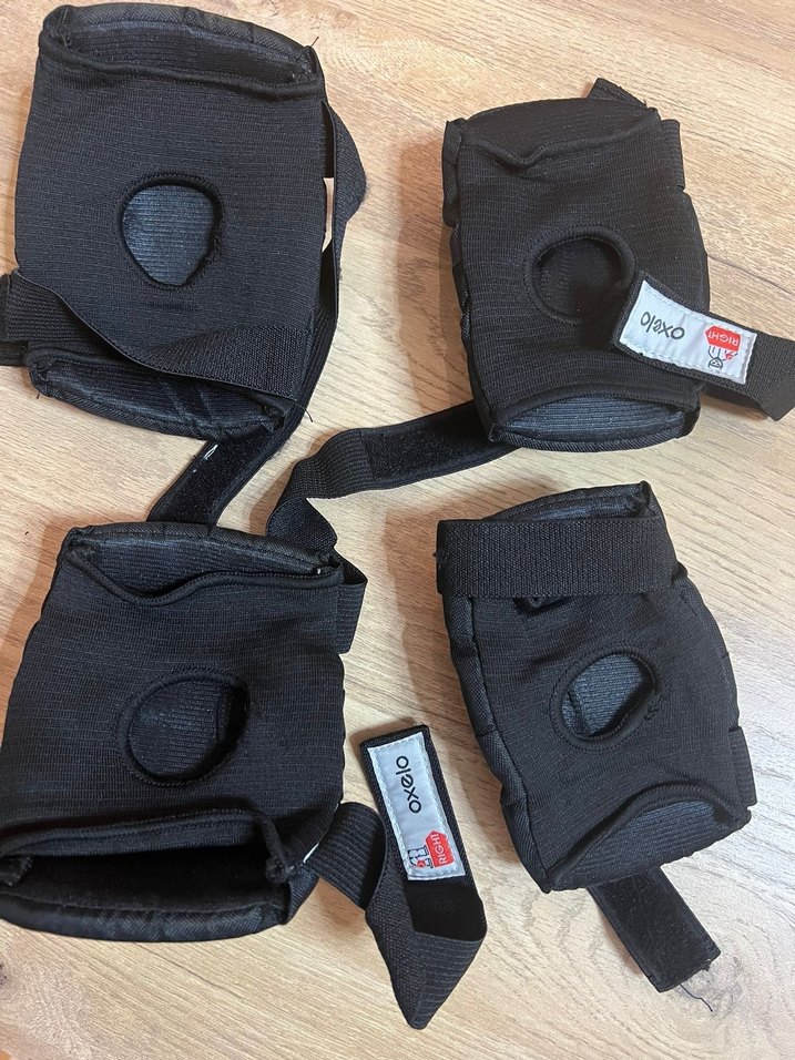 Siyah Biker Motosiklet Dizlikleri Velcro - Görsel 2