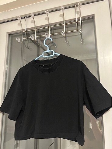 Siyah Oversize Crop