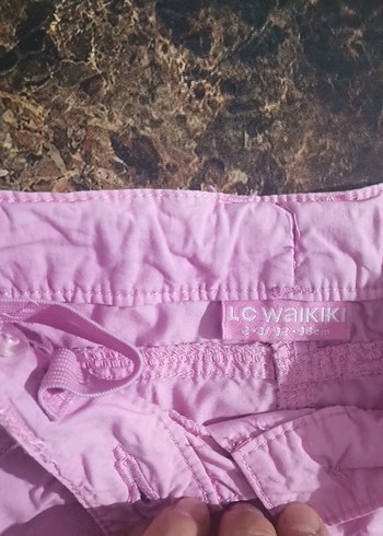 LC Waikiki Kız Çocuk Pembe Bağcıklı Şort