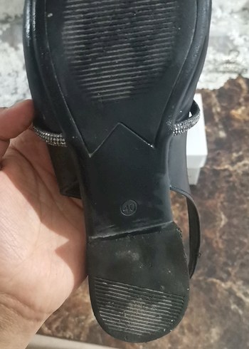 Diğer Diger Kadın Siyah Yılan Desenli Dolgu Topuklu Ayakkabı