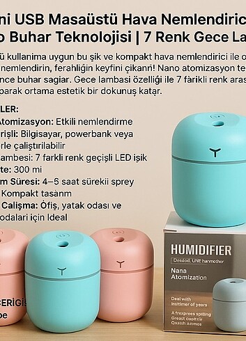 Diğer USB Masaüstü Hava Nemlendirici