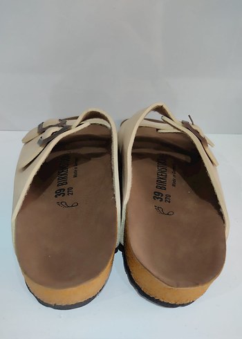 Birkenstock Bej Renkli Tokalı Birkenstock Terlik