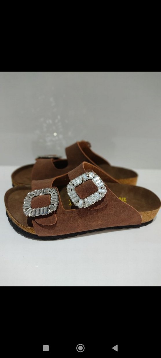Birkenstock Kadın Tokalı Terlik Taba - Görsel 4