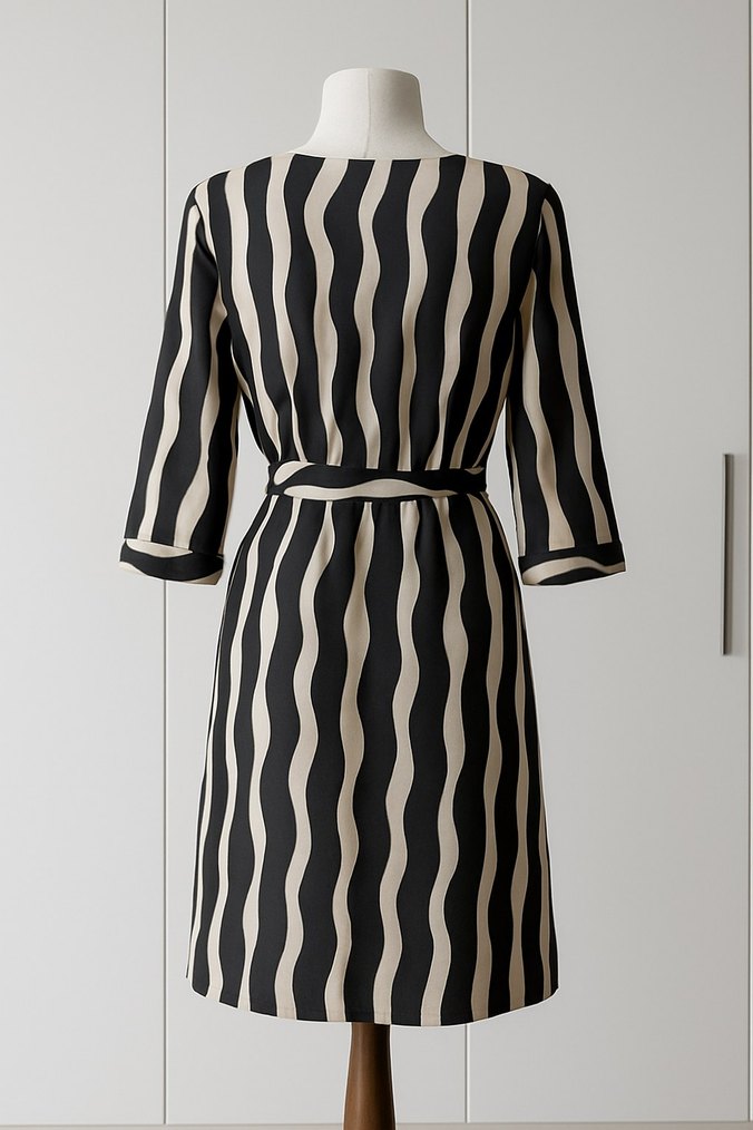 Şıklığı Ve Rahatlığı Bir Arada Sunan Zebbra Desenli Elbise! - Görsel 2