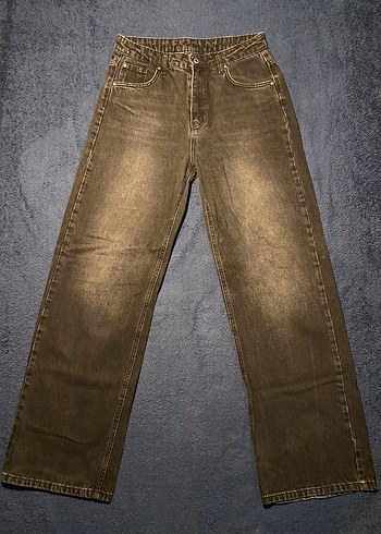 Siyah Yüksek Bel Geniş Paça Wide Leg Jeans