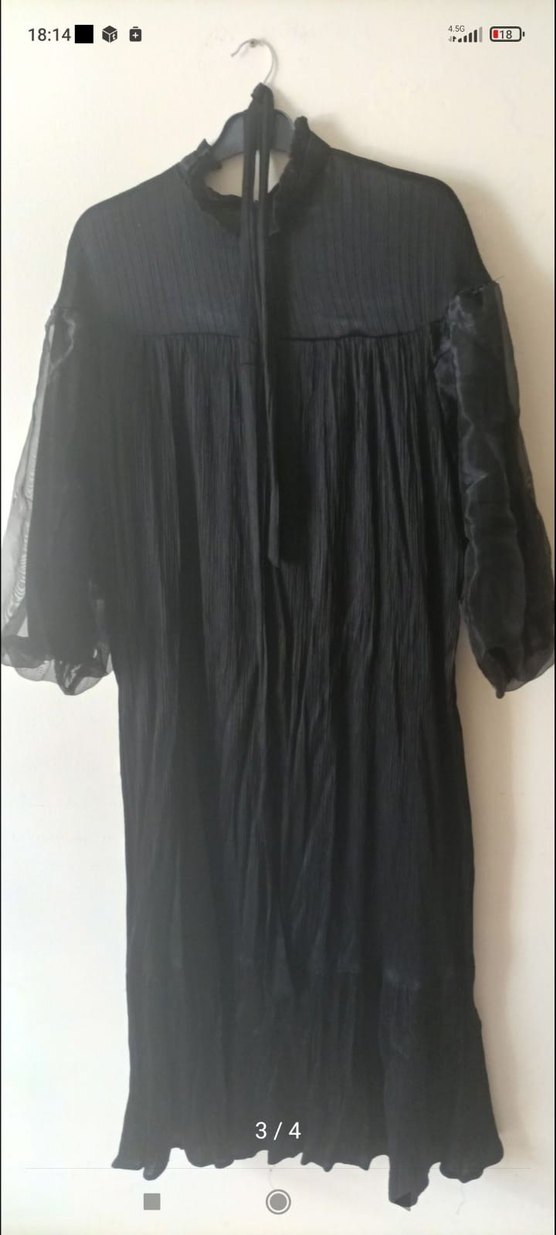 Siyah Tesettür Abiye - Görsel 3