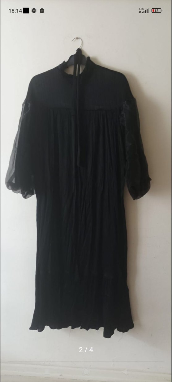 Siyah Tesettür Abiye - Görsel 2