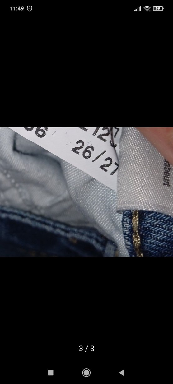 Mavi Düşük Bel Pantolon - Görsel 3