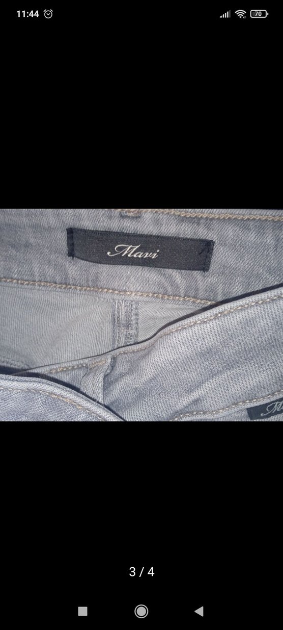 Gri Düşük Bel Pantolon - Görsel 2