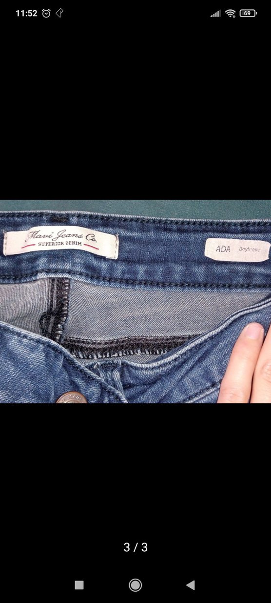 Mavi Boyfriend Düşük Bel Pantolon - Görsel 2