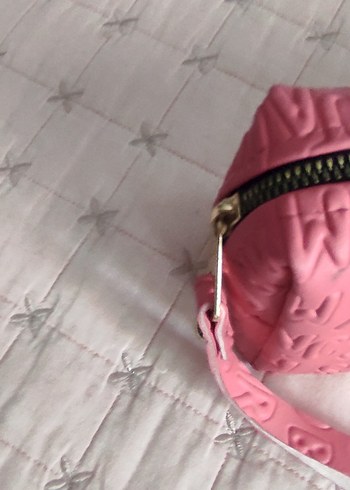 Fermuarlı Pembe Kadın Makyaj Çantası