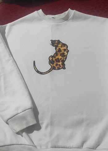  Beyaz swett leopar desenli Garfield