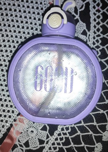 Mor Çocuk Termos Şişesi Kulplu - Görsel 2